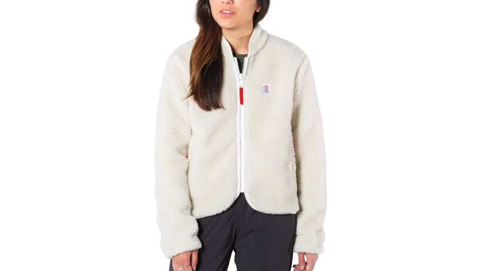 Topo Designs Sherpa Jacket - Womens, Natural/Khaki, Medium, TDWSPJF18NA/KHMD
