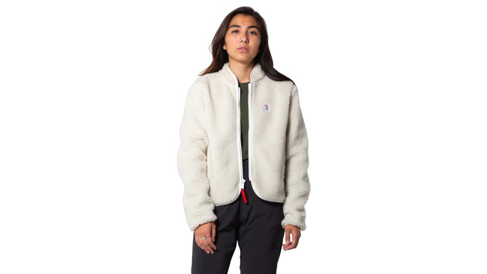 Topo Designs Sherpa Jacket - Womens, Natural/Khaki, Medium, TDWSPJF18NA/KHMD