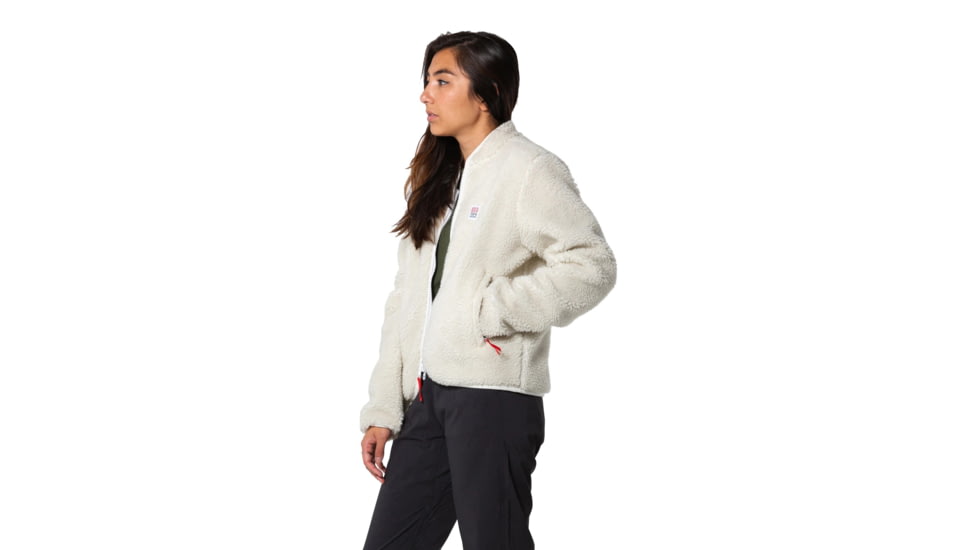 Topo Designs Sherpa Jacket - Womens, Natural/Khaki, Medium, TDWSPJF18NA/KHMD