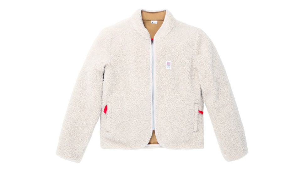 Topo Designs Sherpa Jacket - Womens, Natural/Khaki, Medium, TDWSPJF18NA/KHMD