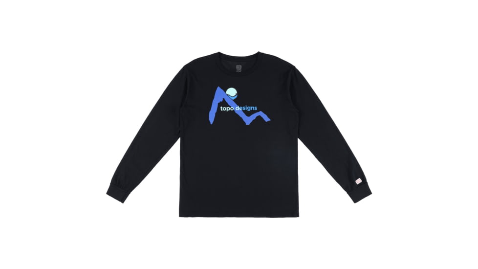 Topo Designs Sunset Tee Long Sleeve - Mens, Black, 6647587536949
