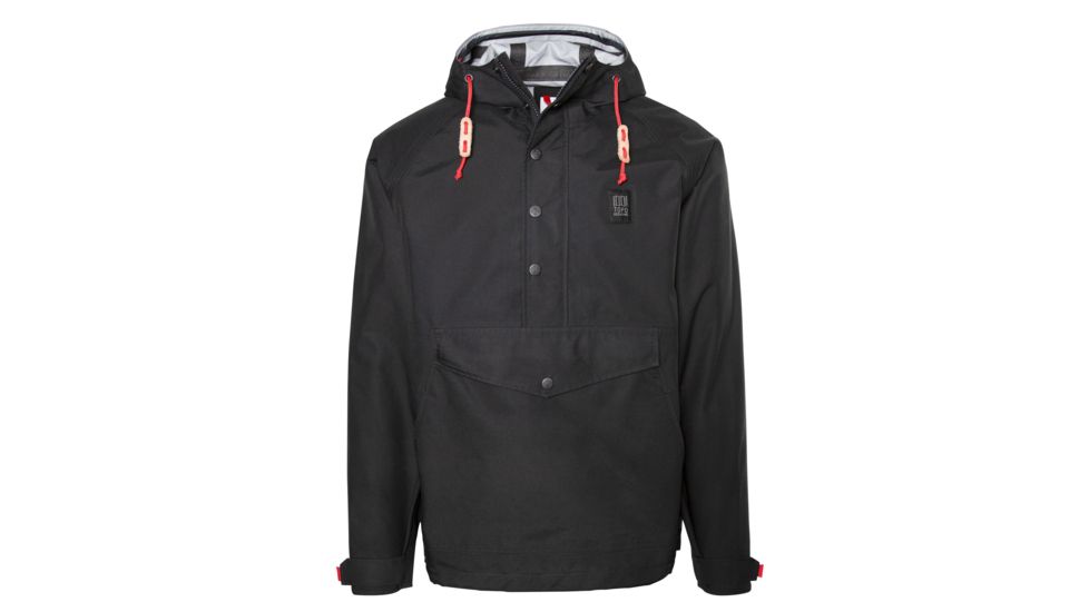 Topo Designs Tech Anorak, Black, Medium, TDTAKF19BKMD