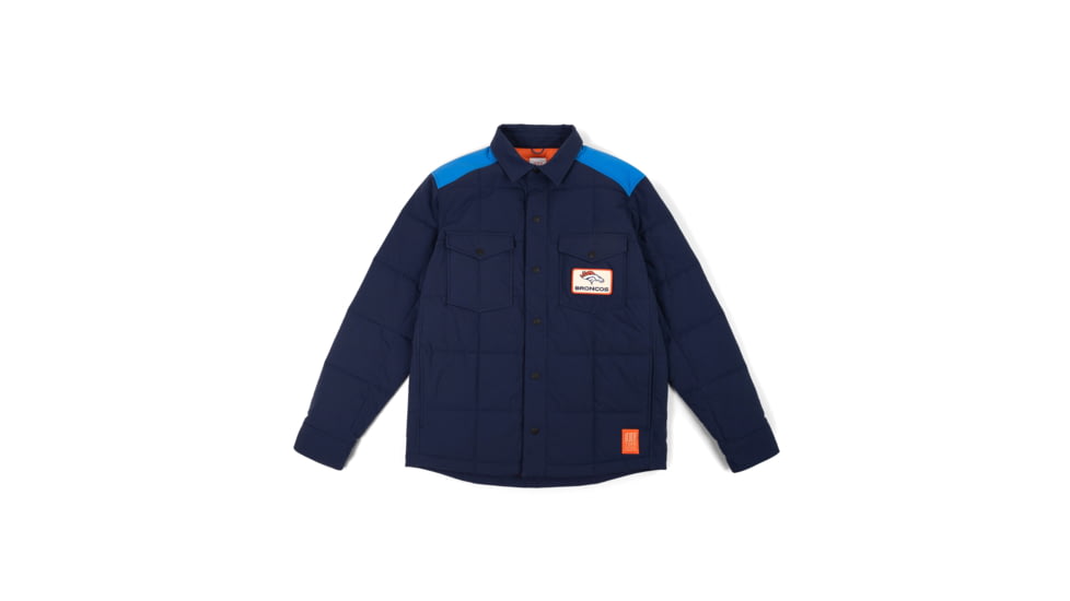 Topo Designs Topo Designs x Denver Broncos Puffer Shirt Jacket, 7959925817397