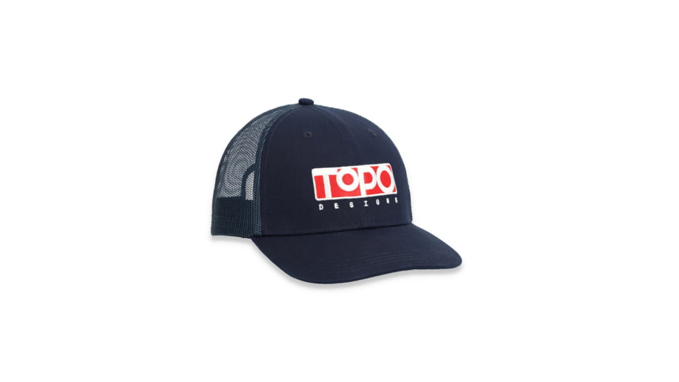 Topo Designs Topo Trucker Hat - Mens,Box Logo, 6772675805237