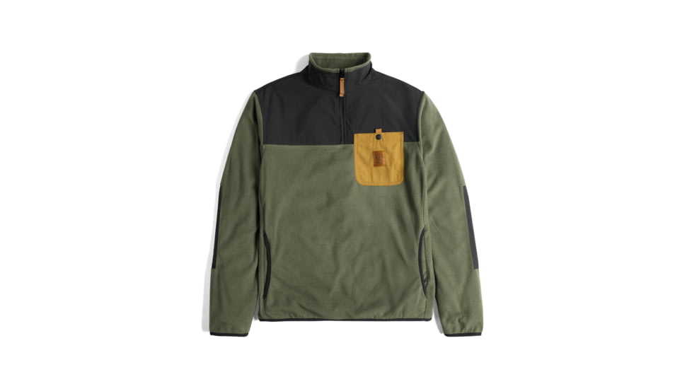 Topo Designs Vista 1/4 Zip Lightweight Fleece - Mens C1820C2D, 112401376980