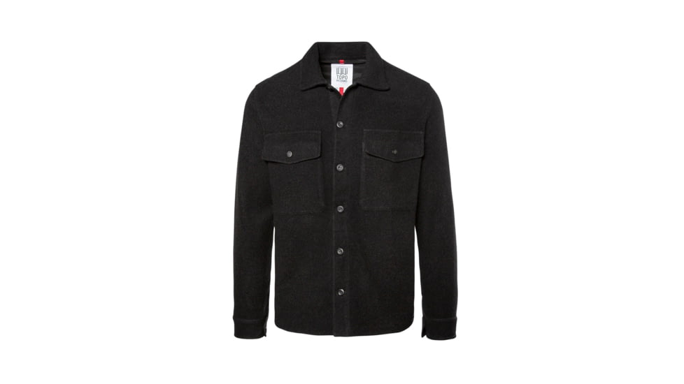 Topo Designs Wool Shirt- Mens, Black, 368866145