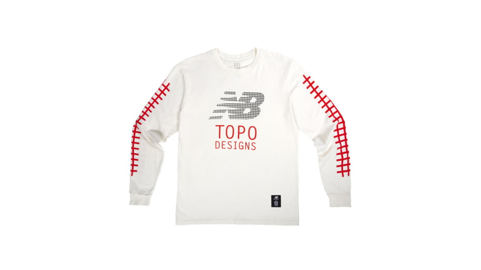 Topo Designs X New Balance Graphic Tee Long Sleeve - Mens, Natural, 3838071308341