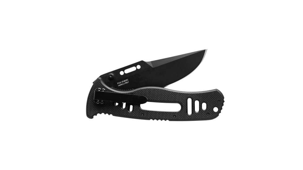 TOPS Knives CQT Magnum 747 Folding Knive, 4.5 in, Hunter, Black Teflon Finish, Black G10 Handle, CQT-M747