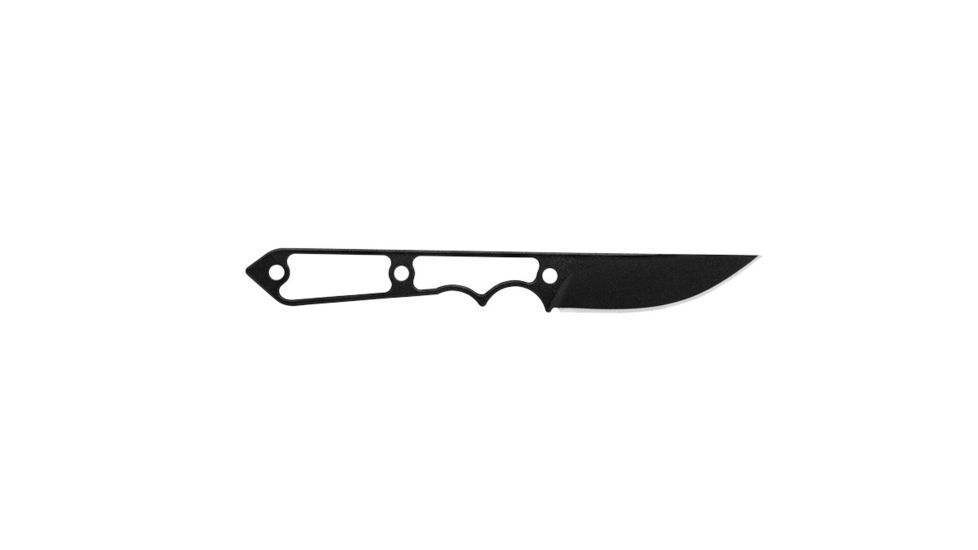 TOPS Knives Street Spike Fixed Blade Knife, Black Traction 2.75in Blade, Skeletonized Handle, Kydex Sheath Included STS-01