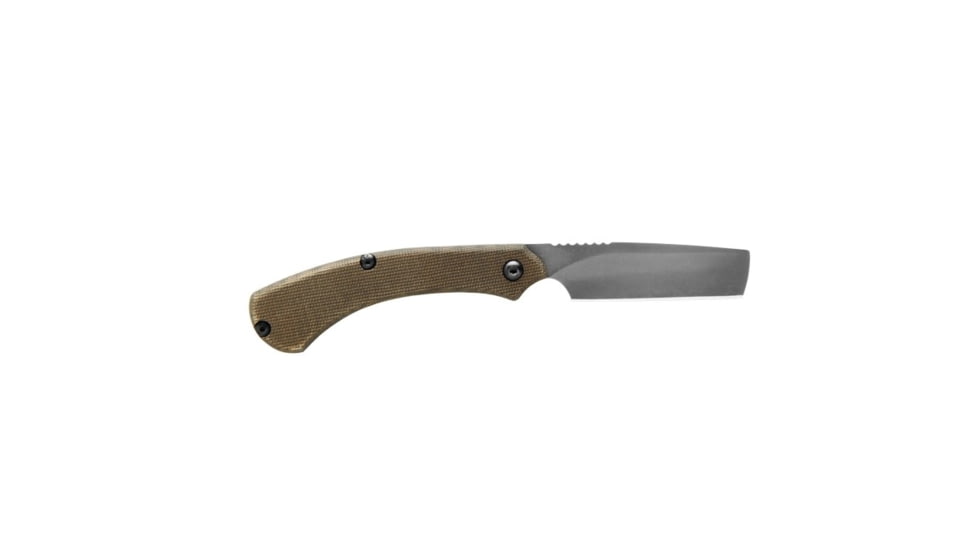 TOPS Knives Tac-Raze 2 Folding Knife by Leo Espinoza, 3.13 in Blade, Green Canvas Micarta Handle, TRAZ-05