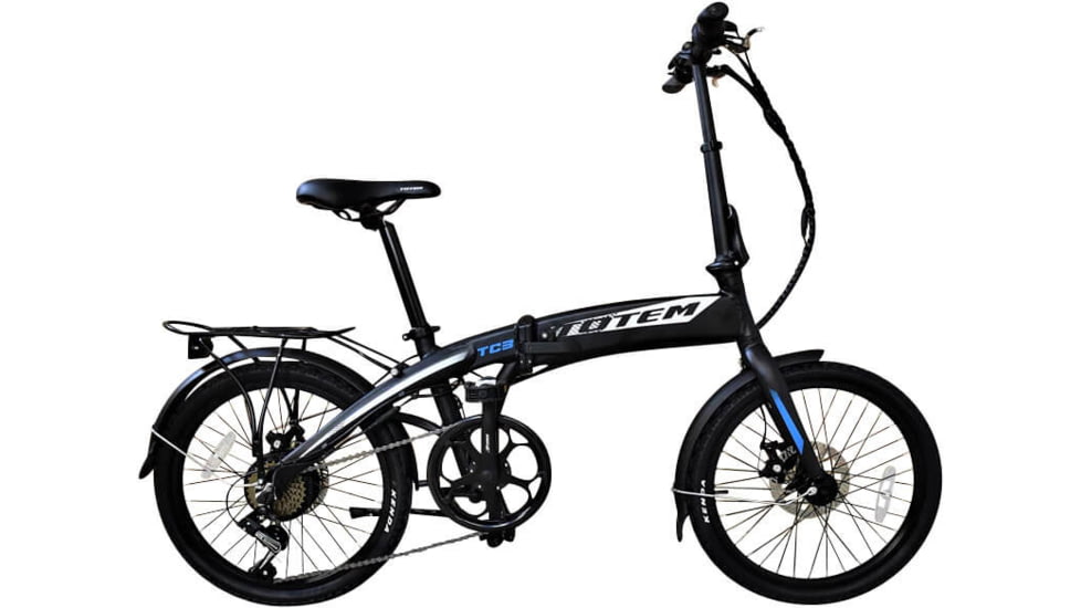Totem TC3 Folding E-Bike, Black, TC3-Black