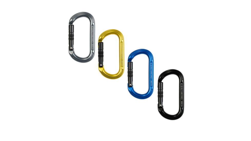 Trango Oval K Carabiner, Black, 23079-500