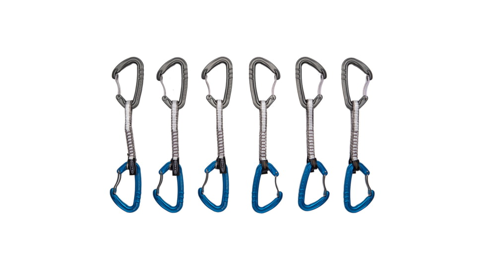 Trango Phase Matte Quickdraw, 6 Pack, Blue/Grey, 12cm, 24082-12-06