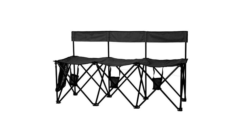 Travel Chair TravelBench El Grande 3 Seat, Black TBLG3BK