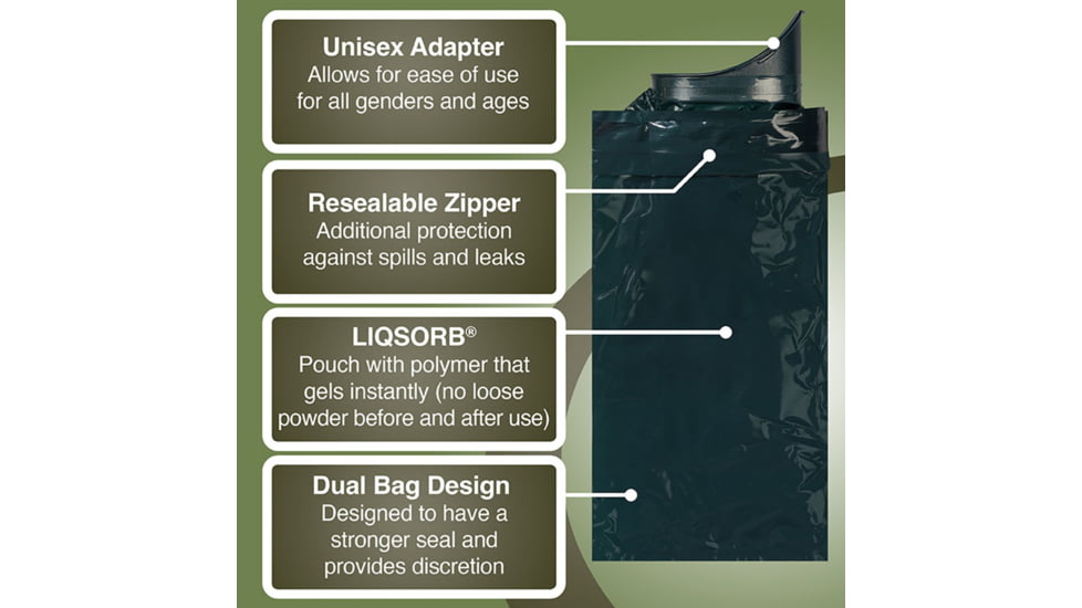 Travel John Disposable Urinals 18pk 66856