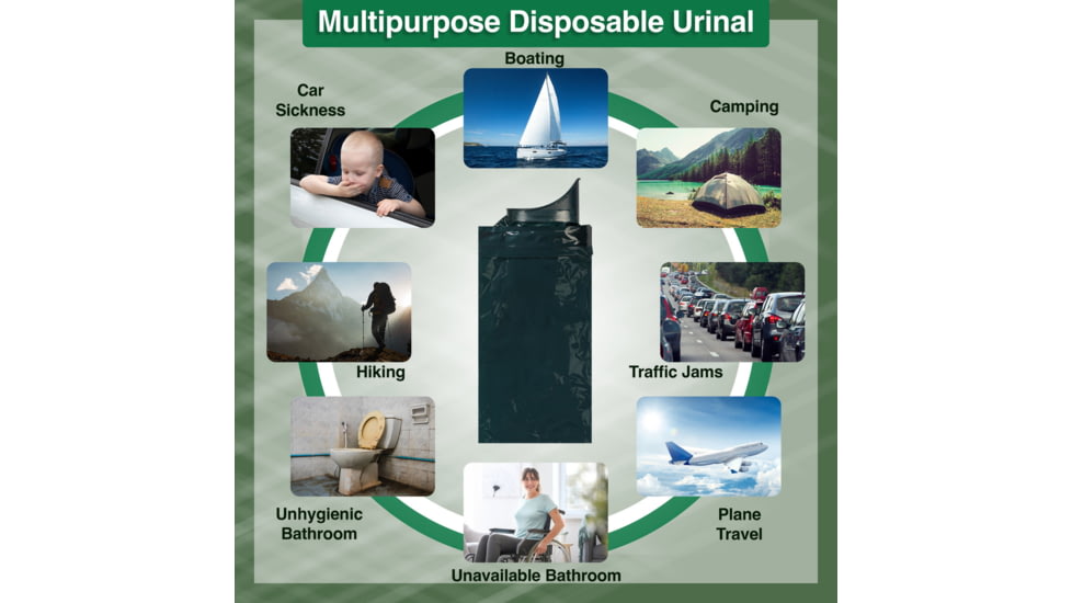 Travel John Disposable Urinals, 18 Pack, 66856