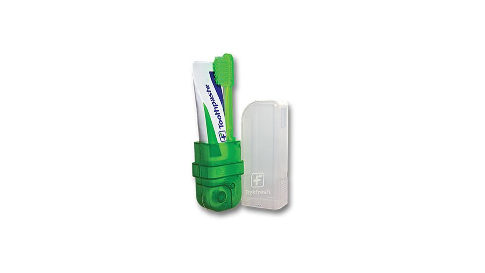 TrekFresh 4-n-1 Toothbrush Grn 860282000217