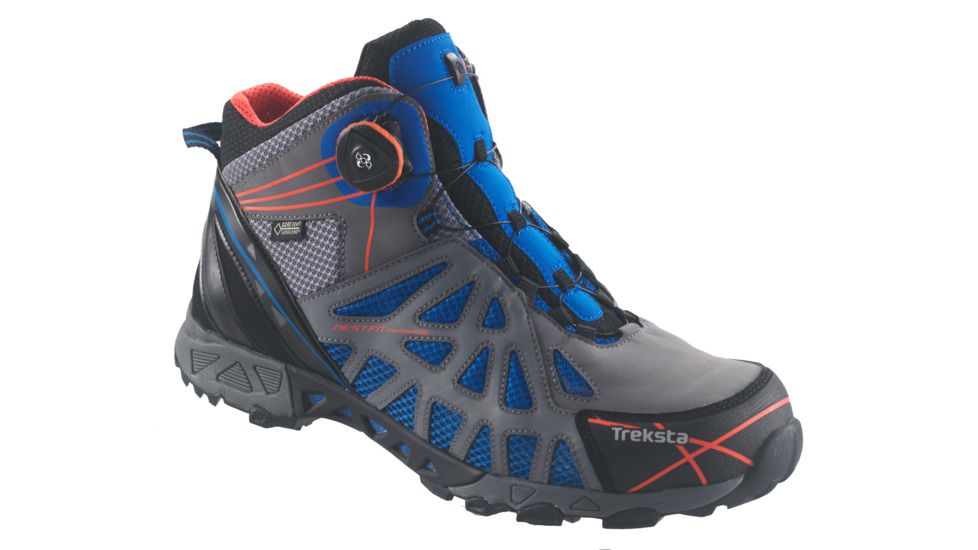Treksta ADT 203 Mid Boa GTX Hiking Boot - Men's-Blue/Orange-Medium-8 US
