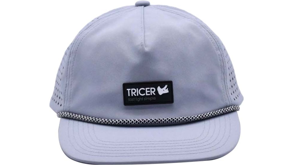 Tricer Rectangle Patch Hat, Heather Grey, HT-RPHG