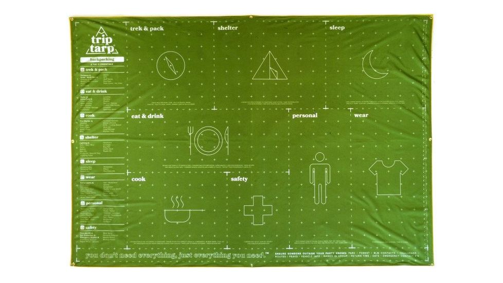 TripTarp Backpacking Tarp-Green, EDEMO1