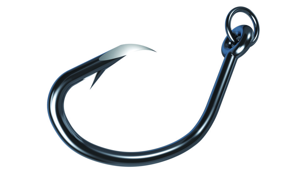 Trokar 619 Ringed Circle,Ringed,Offset,Medium Wire,Forged,Size 1/0 TK619R-1/0