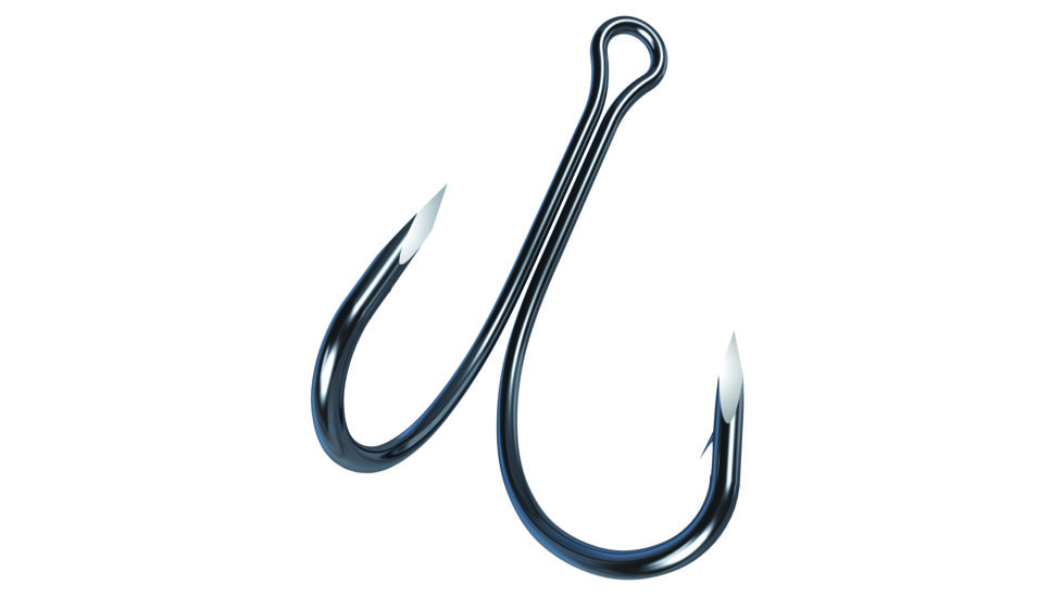 Trokar Double Frog Hook,Medium Wire,Forged,Size 3/0 TK250-3/0