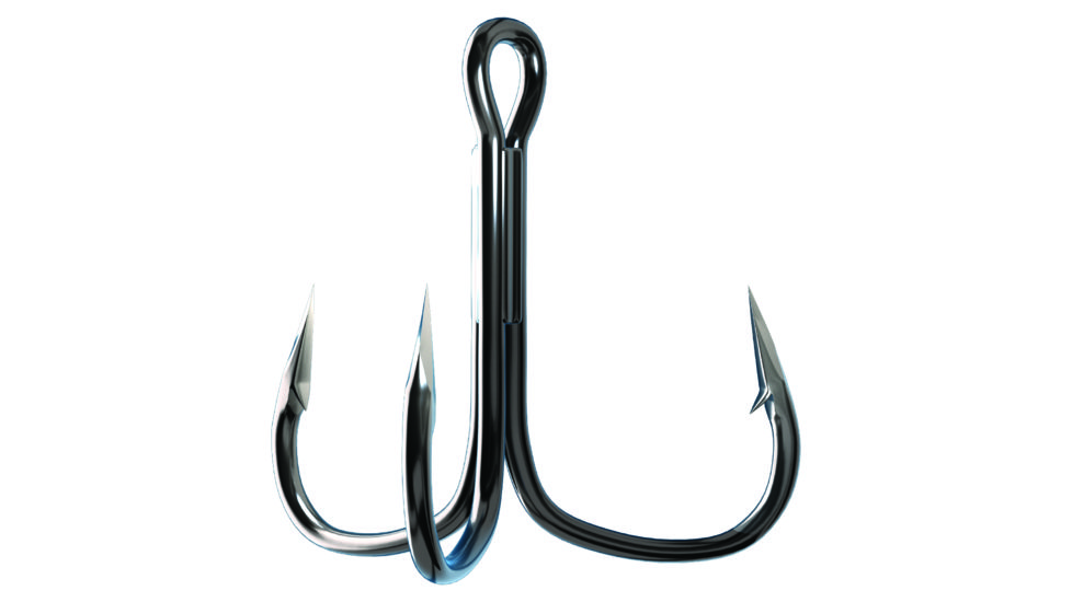 Trokar Extra Wide Gap Treble,Short Shank,3x Strong,Size 2 TK310-2