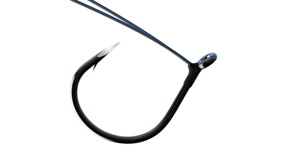 Trokar Weedless Wacky Worm,Wide Gap,Up Eye,Heavy Wire,Forged,Size 1 TK97W-1