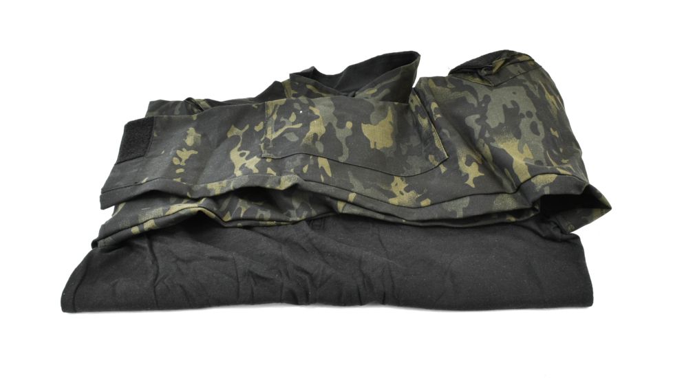 Tru-Spec 1/4 Zip Tactical Response Combat Shirt 50/50 Nylon/Cotton Rip-Stop, MultiCam Black, Medium Regular 2539004