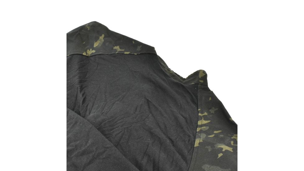 Tru-Spec 1/4 Zip Tactical Response Combat Shirt 50/50 Nylon/Cotton Rip-Stop, MultiCam Black, Medium Regular 2539004