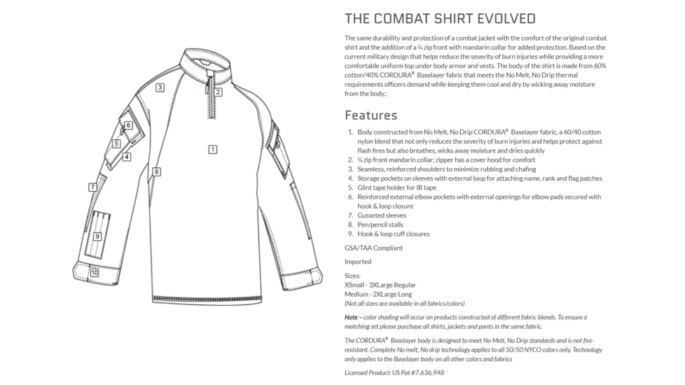 TRU-SPEC 1/4 Zip Tactical Response Shirt - Men's, Small, Short, Multicam Arid, 1325043