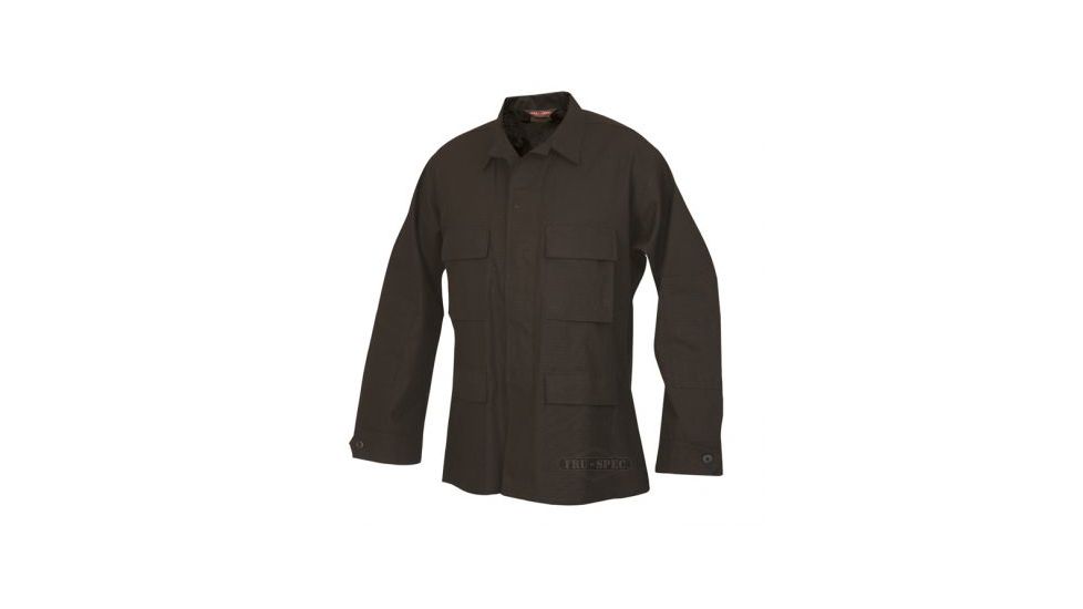 Tru-Spec 100% Cotton Ripstop BDU Jacket - Men's, Black, Small, Long Length 1532023