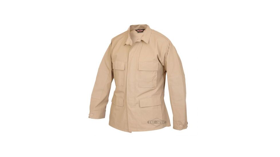 Tru-Spec 100% Cotton Ripstop BDU Jacket - Men's, Khaki, Extra Small, Long Length 1550022