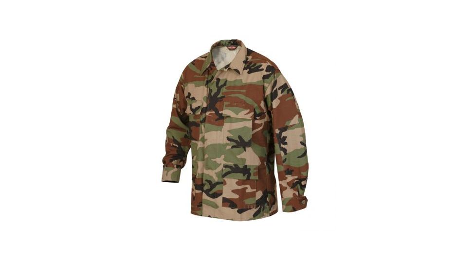 Tru-Spec 100% Cotton Ripstop BDU Jacket - Men's, Woodland, 4XL, Regular Length 1514009