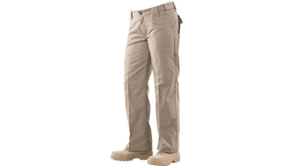 Tru-Spec 24-7 Ladiesft Classic Pants, Teflon, PolyCotton RipStop, Khaki, Size 6 1193004
