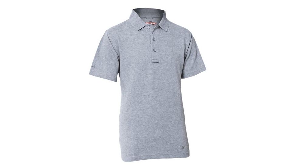 Tru-Spec 24-7 Short Sleeve Polo Shirt, Male, Heather Grey, 4XL, Reg Length 4338009
