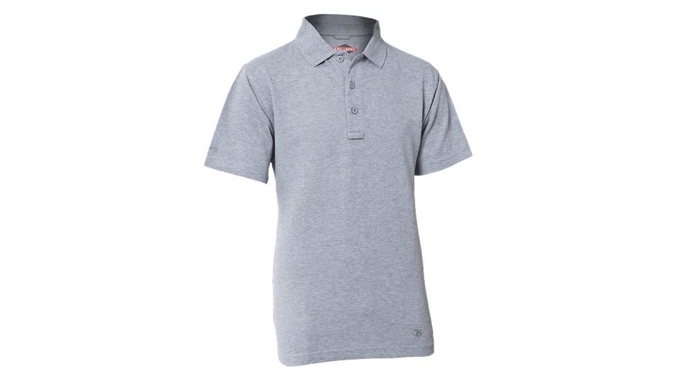 Tru-Spec 24-7 Short Sleeve Polo Shirt, Male, Heather Grey, 4XL, Reg Length 4338009