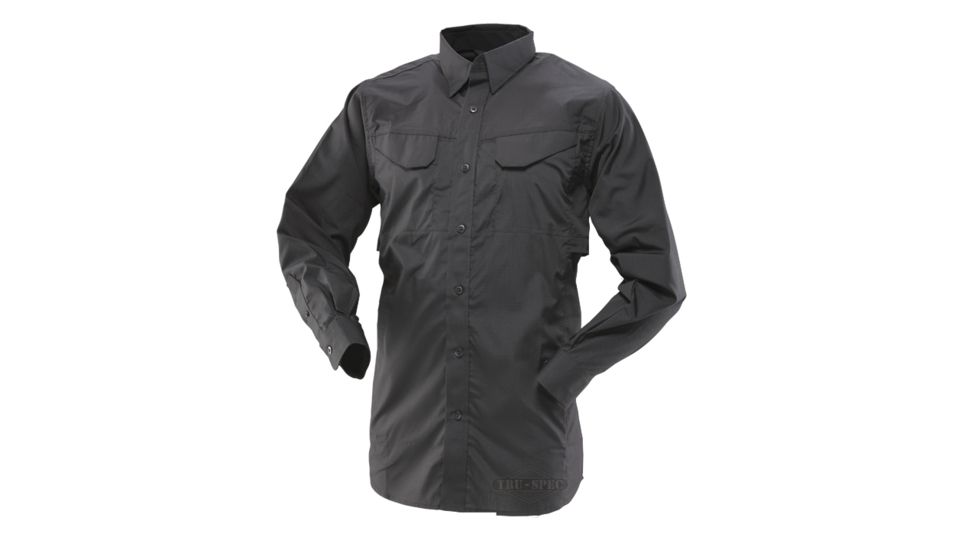 Tru-Spec 24-7 Ultralight Field Shirt, Small, Regular Length, Black 1101003