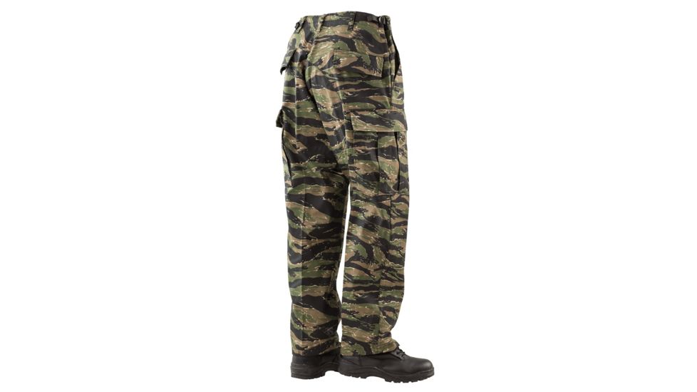 TRU-SPEC BDU 60/40 Co/Poly Twill Pants - Men's, Vietnam Tiger Stripe, Extra Small, Regular, 1628002