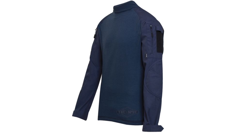 Tru-Spec Combat Tru Shirt Navy P/C Rip Stop, 2Xll 2555027