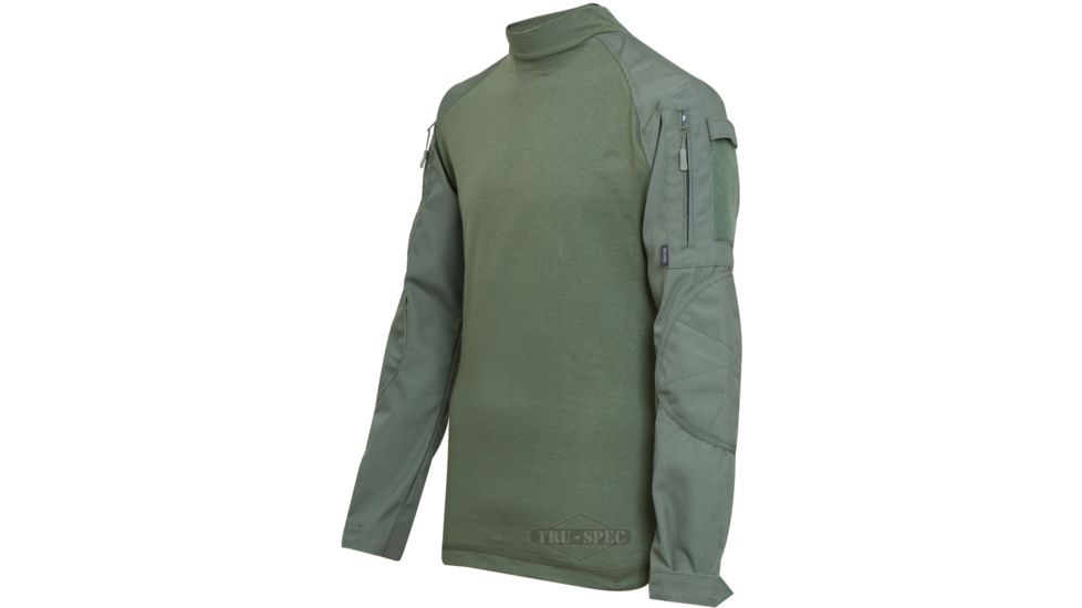 Tru-Spec Combat Tru Shirt OD P/C Rip Stop, Xll 2553026