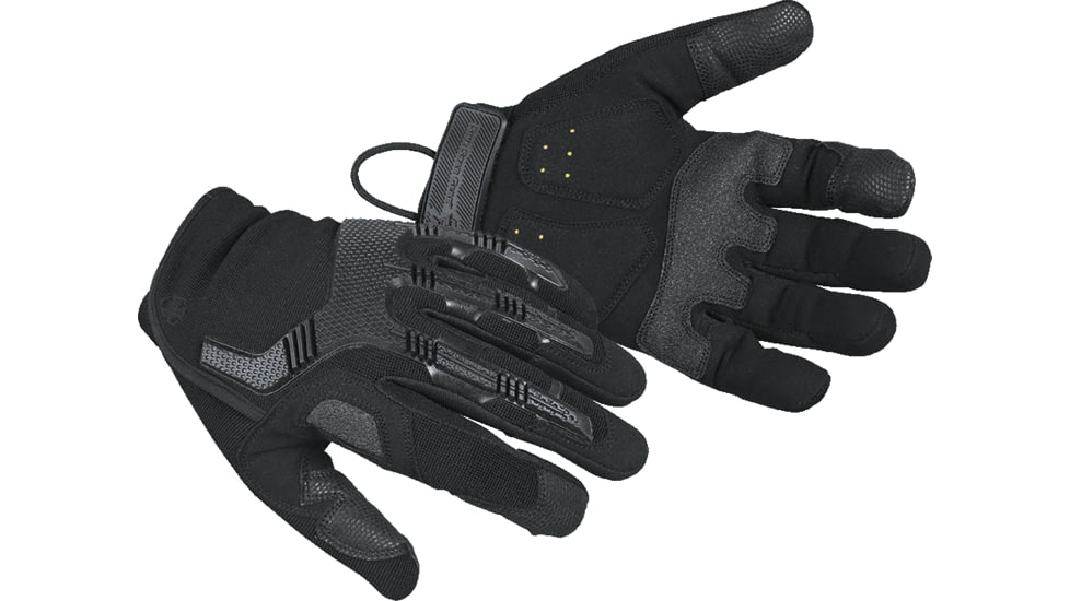 TRU-SPEC Impact Rubber Knuckle Gloves - Mens, Black, Medium, 3851004