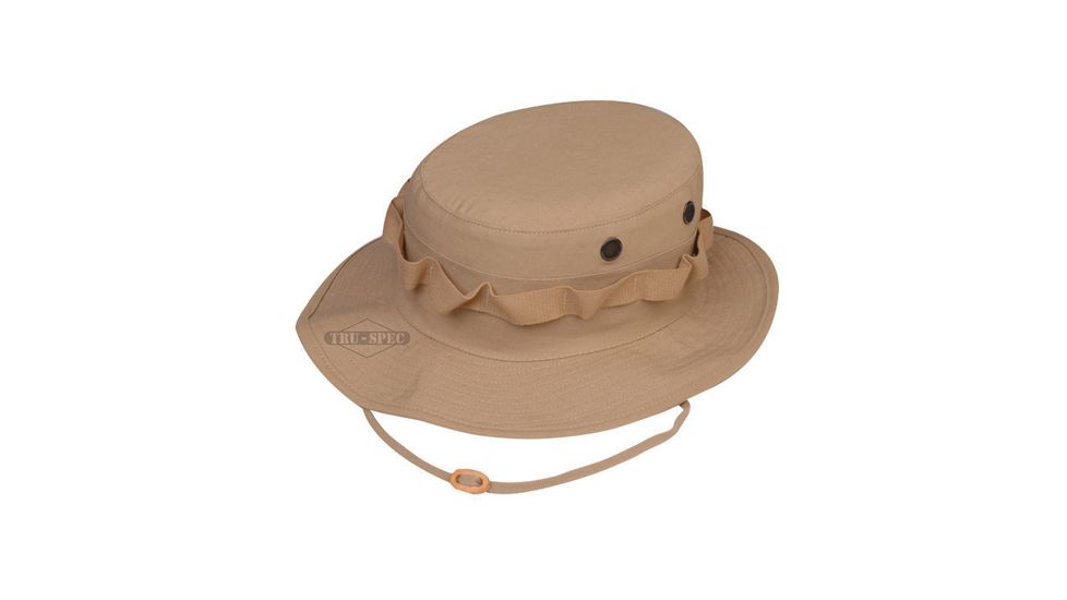 Tru-Spec Military Boonie, TRU Khaki R/S WITH LOOPS, 7 3206003
