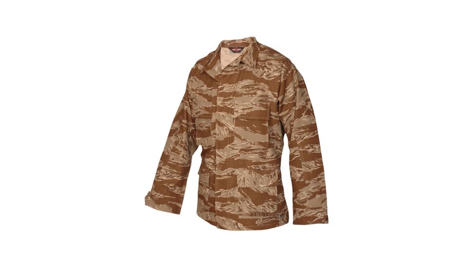 Tru-Spec Original Jacket - Men's D/P Tiger Stripe Rip Stop BDU, Extra Small, Long 1596022