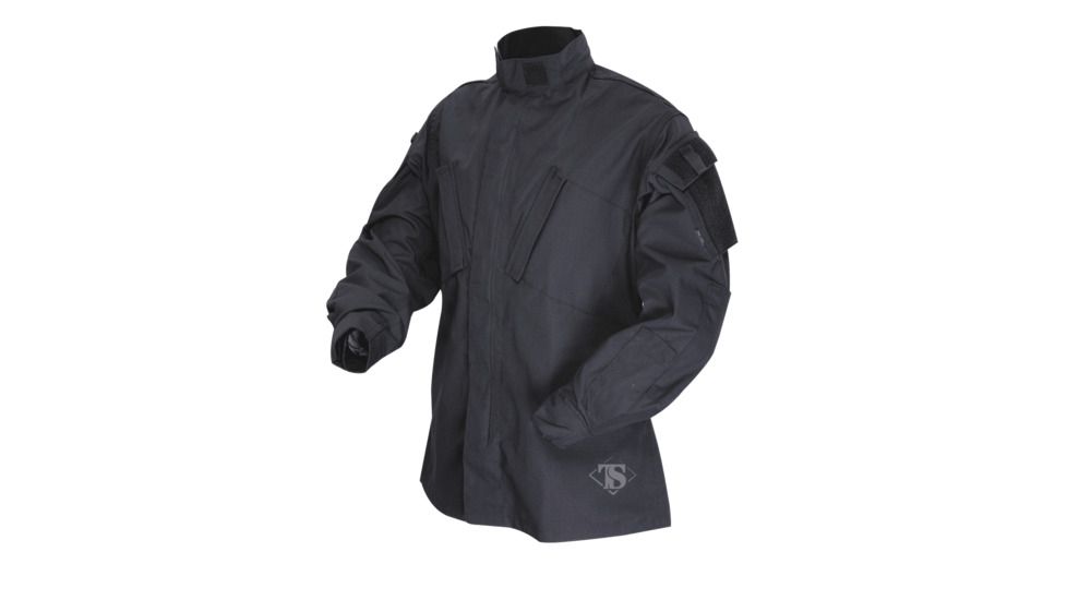 Tru-Spec TAC T.R.U.Shirts 50/50 Nylon/Cotton Rip-Stop, Black, 2XLarge Long 1386027
