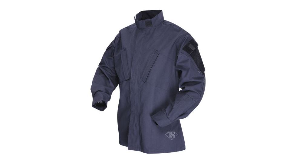 Tru-Spec 1387023: TAC T.R.U.Shirts 50/50 Nylon/Cotton Rip-Stop, Navy, Small Long