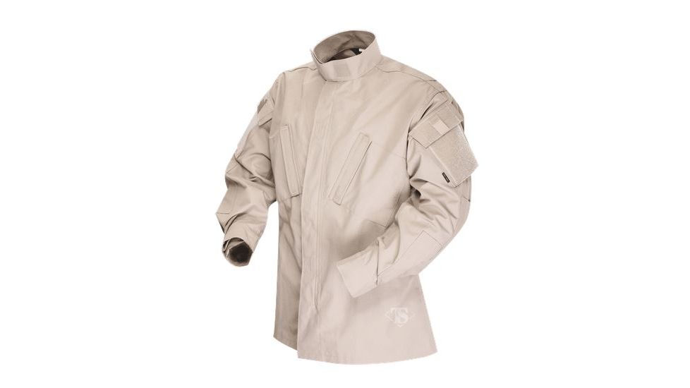 Tru-Spec 1388025: TAC T.R.U.Shirts 50/50 Nylon/Cotton Rip-Stop, Khaki, Large Long