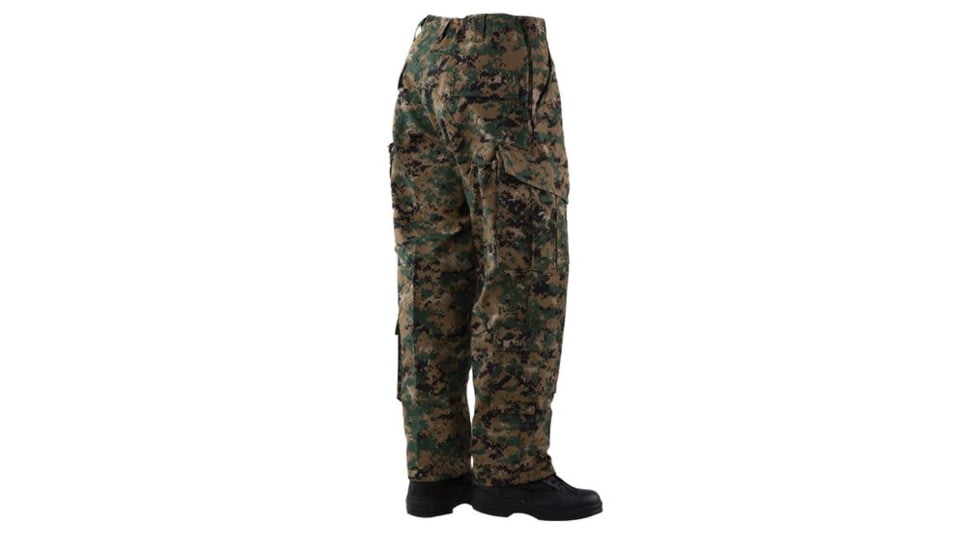 TRU-SPEC TAC T.R.U. Cotton/Nylon Ripstop Trousers - Men's, Digital Woodland, Extra Small, Regular, 1395002