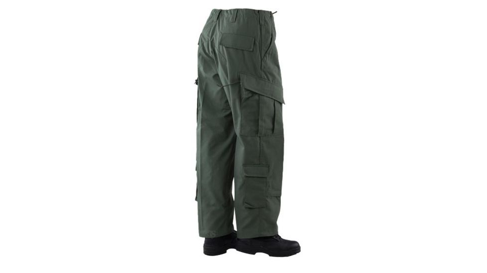TRU-SPEC TAC T.R.U. Cotton/Nylon Ripstop Trousers - Men's, Olive Drab, Medium, Short, 1391044