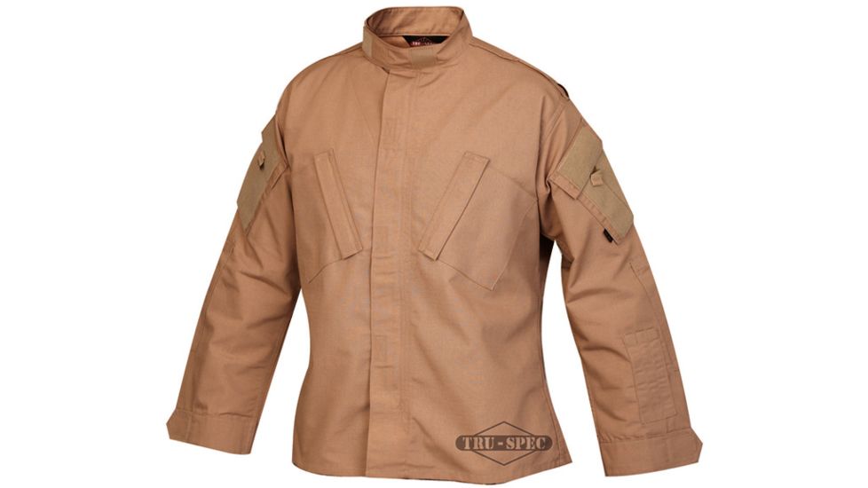 Tru-Spec Tactical Response Shirt Coyote P/C R/S, Extra Large Short 1269046